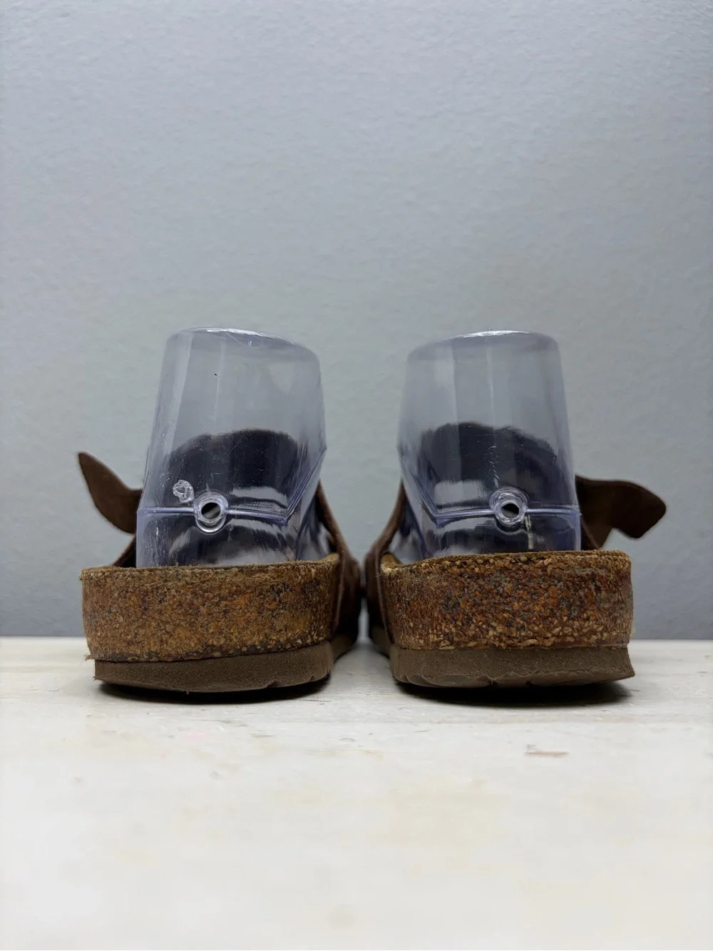 Naot Brown Leather Double Sandals Size 39